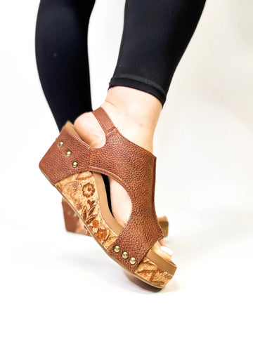 CARLEY-FOOTWEAR-COGNAC TUMBLED