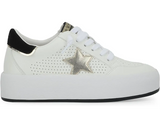 REAM 5-FOOTWEAR WHITE LACED CHROME GOLD STAR
