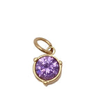 BIRTHSTONE-CHARM-8MM GOLD