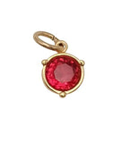 BIRTHSTONE-CHARM-8MM GOLD