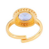 BUDHAGIRL RING-GALAXY-TANZANITE/WHITE