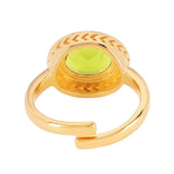 BUDHAGIRL RING-GALAXY-PERIDOT/TURQOISE