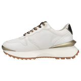 MAJOR-FOOTWEAR GOLD CHROME LEOPARD LACED WHITE WEDGED