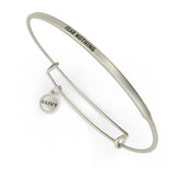 BRACELET -POSY WIRE-FEAR NOTHING SILVER