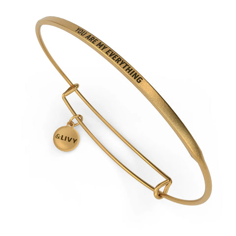 BRAC-POSY WIRE-YOU ARE MY EVERYTHING GOLD