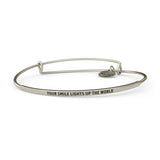 BRAC-POSY WIRE-YOUR SMILE LIGHTS UP SILVER