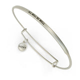 BRACELET -POSY WIRE-ALL WILL BE WELL SILVER