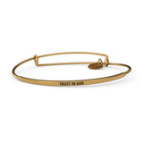 BRACELET -POSY WIRE-TRUST IN GOD GOLD