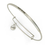 BRACELET -POSY WIRE-TRUST IN GOD SILVER