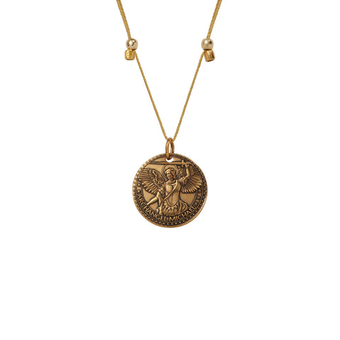 NECK-BETTER TOGETHER-MICHAEL/MARY SMALL PENDANT GOLD