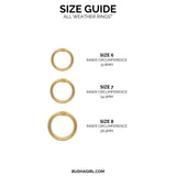 BUDHAGIRL RINGS-AURA SET/3 GOLD