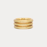BUDHAGIRL RINGS-AURA SET/3 GOLD