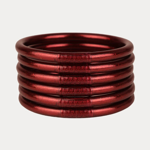BUDHGIRL BANGLE SET/6-MERLOT