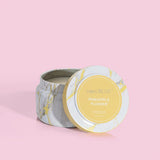 8.5OZ TRAVEL TIN MODERN MARBLE-PINEAPPLE APPLE FLOWER