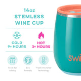 SWIG 14OZ WINE-CUP-PEAK SEASON