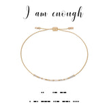 DOT & DASH BRACELET- I AM ENOUGH