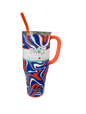 SWIG 40OZ MEGA MUG-FANZONE ROYAL + ORANGE