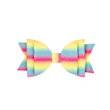 BOW CLIP-RAINBOW OMBRE
