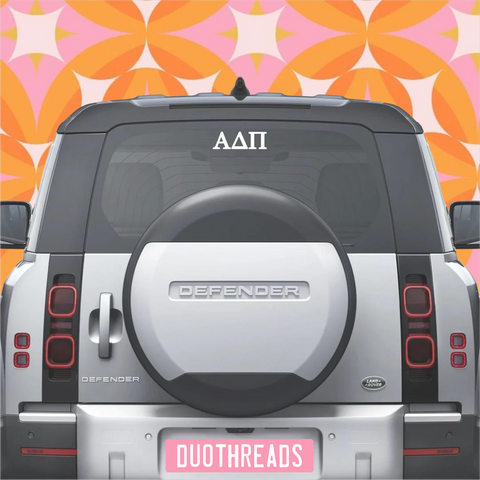 AUTO DECAL--ALPHA DELTA PI