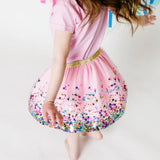 FAIRY TUTU 4-6Y-PINK CONFETTI