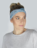 INFINITY WIDE HEADBAND/FACE COVER BLUE MARBLE
