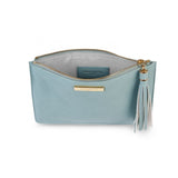 SOPHIA TASSEL POUCH-PALE BLUE