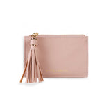 SOPHIA TASSEL COIN/CARD PURSE-PALE PINK