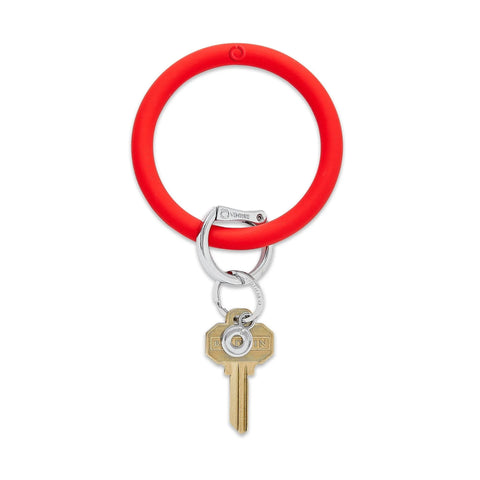 BIG O KEY RING-SILICONE-CHERRY ON TOP