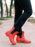 CHELSEA RAIN BOOTS-RED