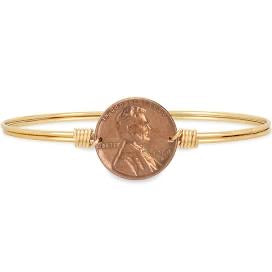 HEAVENLY PENNIES BANGLE BRASS