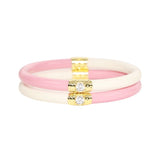 BUDHAGIRL BANGLE-SET OF 2-YIN YANG-PINK/IVORY