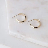 EAR-SILVIA HOOP GOLD