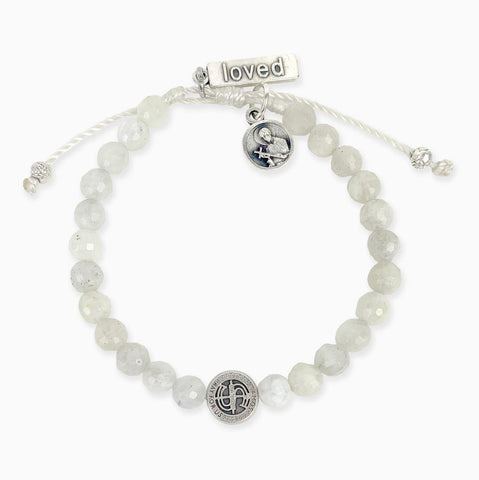 A MOTHER’S LOVE FERTILITY BRACELET -SILVER WHITE MOONSTONE