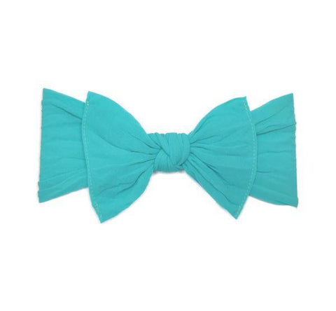 KNOT SOLID HEADBAND-TURQUOISE
