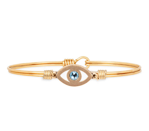 EVIL EYE  BRACELET BRASS SMALL