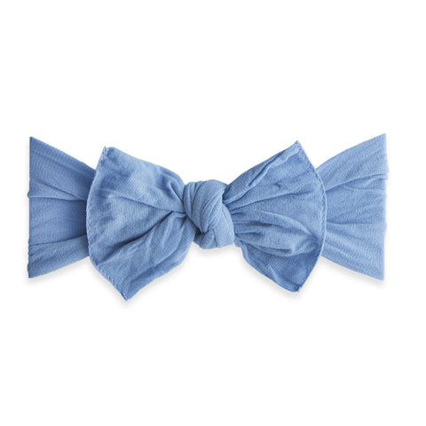 KNOT SOLID HEADBAND-DENIM