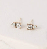 EAR-DOLCE STUDS-CLEAR