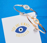 EVIL EYE  BRACELET BRASS SMALL