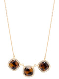 PAVE LUXE 16"W3"EXTENDER TORTOISEHELL/GOLD