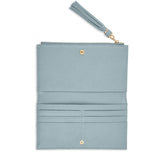 SOPHIA TASSEL FOLD OUT WALLET-PALE BLUE