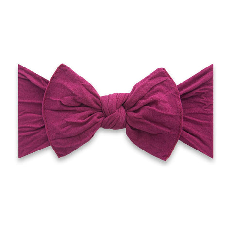 KNOT SOLID HEADBAND-ROUGE