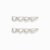 PURAVIDA HAIR-WAVE BARRETTE SILVER