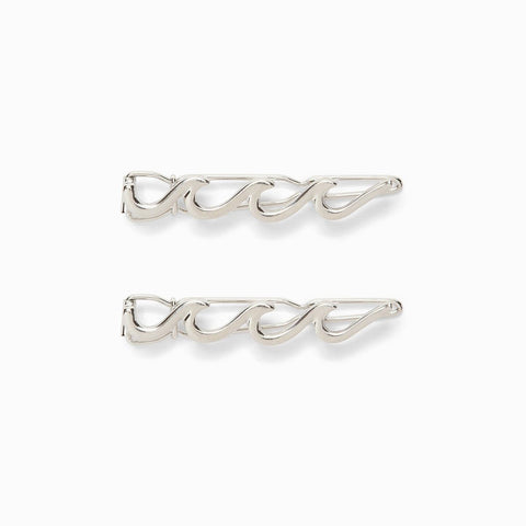 PURAVIDA HAIR-WAVE BARRETTE SILVER