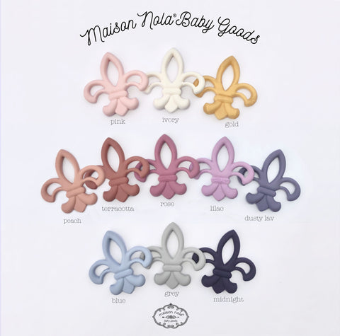 TEETHER-FDL SILICONE ROSE