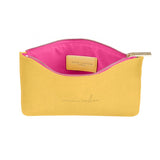 COLOR POP PERFECT POUCH •DREAMING OF SUNSHINE• -OCHRE/FUCHSIA