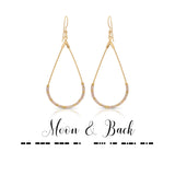 DOT & DASH EARRINGS-MOON & BACK