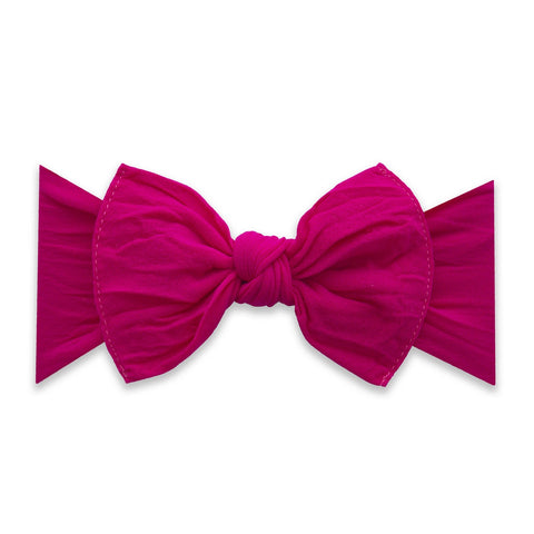 KNOT SOLID HEADBAND-FUCHSIA