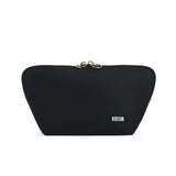 SIGNATURE MAKEUP BAG-SATIN BLACK/LEOPARD