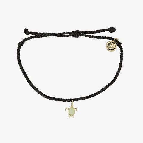 PURAVIDA BRAC-SEA TURTLE-GOLD BLACK