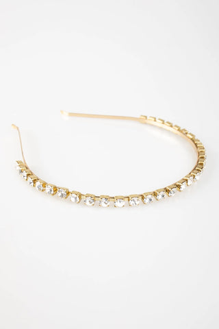 HEADBAND SKINNY CRYSTAL-CRYSTAL